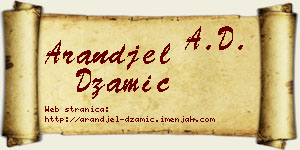 Aranđel Džamić vizit kartica